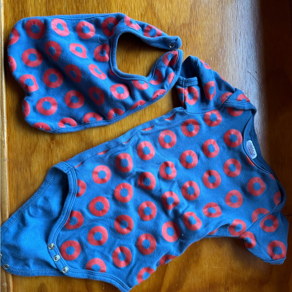 Blue and Red Kids One Piece Bodysuit